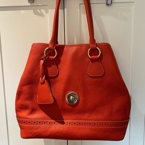 Dooney & Bourke red leather handbag